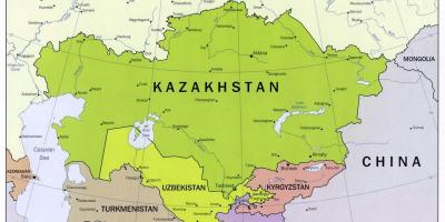 Узбекистан русија мапа