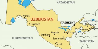 Главниот град на Узбекистан мапа
